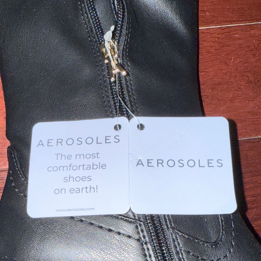 AEROSOLES Black Over the Knee Boots - Picture 4 of 6